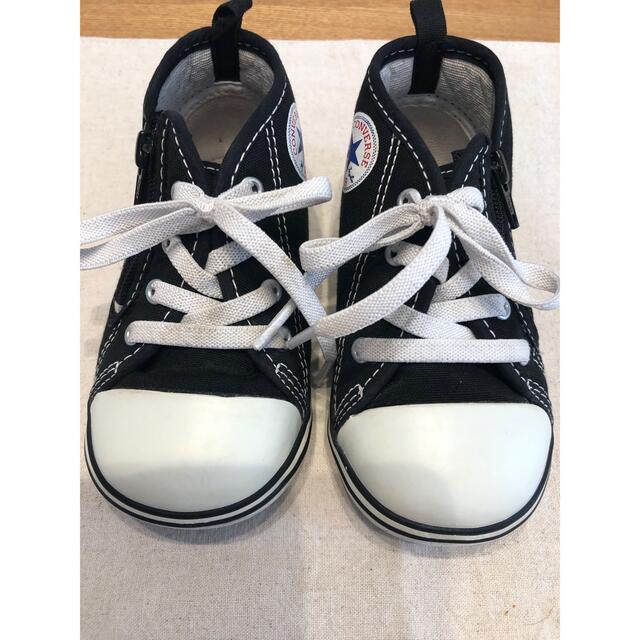 CONVERSE(コンバース)のコンバーススニーカー　ブラック14cm キッズ/ベビー/マタニティのベビー靴/シューズ(~14cm)(スニーカー)の商品写真