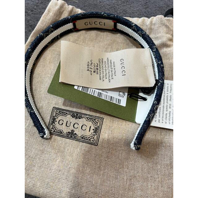 Gucci - GUCCI デニム カチューシャの通販 by ミキ's shop|グッチなら Gucci - GUCCI デニム カチューシャの通販 by ミキ's shop|グッチなら