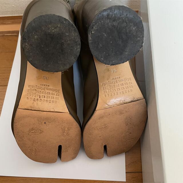 Maison Martin Margiela(マルタンマルジェラ)のmaison margiela 足袋ブーツ カーキ 36 レディースの靴/シューズ(ブーツ)の商品写真