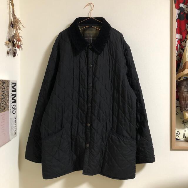 Barbour(バーブァー)の英国製 barbour キルティングジャケット エスクデール 黒 ESKDALE メンズのジャケット/アウター(ブルゾン)の商品写真