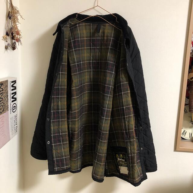 Barbour(バーブァー)の英国製 barbour キルティングジャケット エスクデール 黒 ESKDALE メンズのジャケット/アウター(ブルゾン)の商品写真