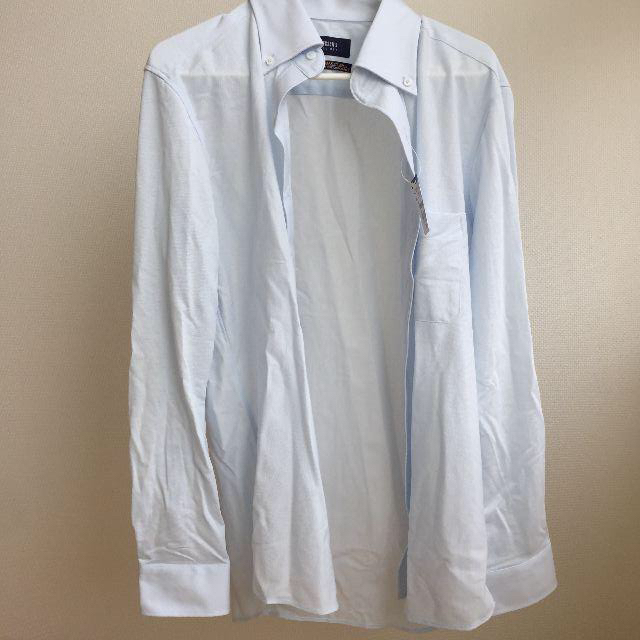 青山(アオヤマ)の【専用ページ】ボタンダウンスタイリッシュニットワイシャツ メンズのトップス(シャツ)の商品写真