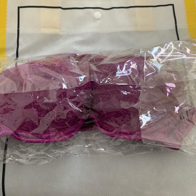 ブラジャー　ショーツ　セット　紫 レディースの下着/アンダーウェア(ブラ&ショーツセット)の商品写真