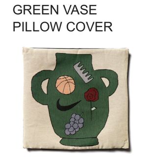 Ron Herman - bfgf GREEN VASE PILLOW COVER クッションカバーのみの