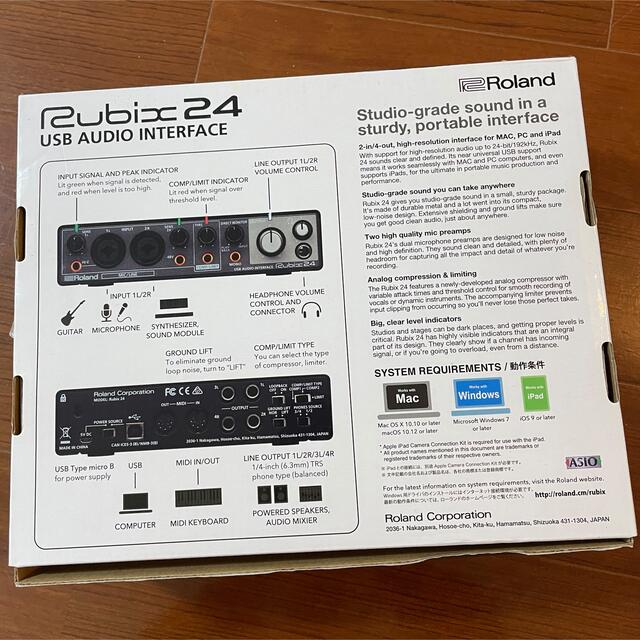 Roland(ローランド)のRubix24 楽器のDTM/DAW(オーディオインターフェイス)の商品写真