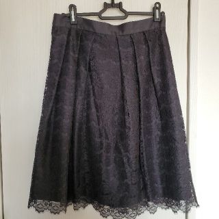 ザラ(ZARA)の【専用】黒総レーススカート(ひざ丈スカート)