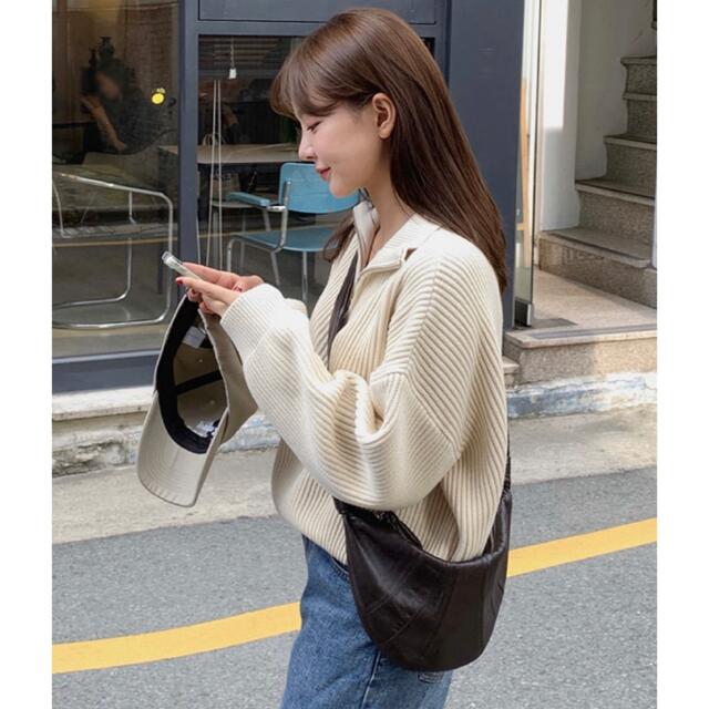 ZARA(ザラ)のハーフジップアップニットトップス レディースのトップス(ニット/セーター)の商品写真