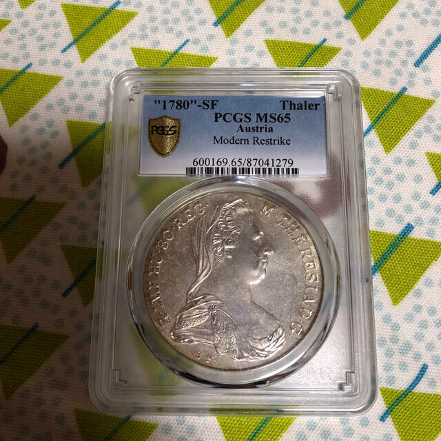 PCGS MS65 女帝マリアテレジア 1780 オーストリア ターラー 銀貨エンタメ/ホビー