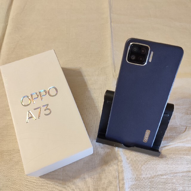 A代表カラー【極美品】OPPO A73 SIMフリー ネイビーブルー【送料無料】