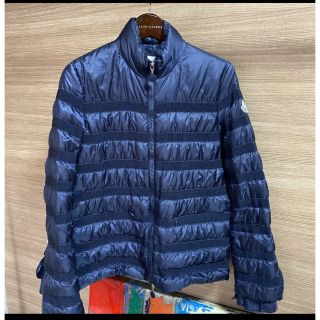 モンクレール(MONCLER)のMONCLER  sacai ダウンジャンバー   フリル　YASU   紺(ダウンジャケット)