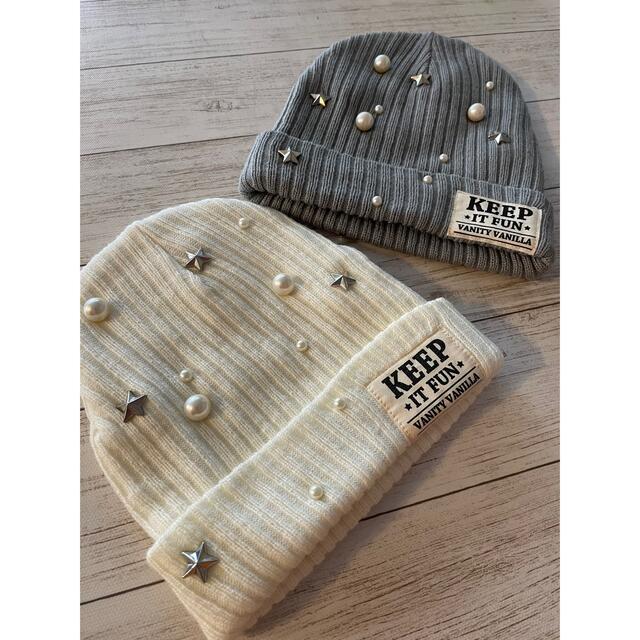 未使用品 パール&ビジュー付きニット帽の通販 by sugar madam's 未使用品 パール&ビジュー付きニット帽の通販 by sugar madam's
