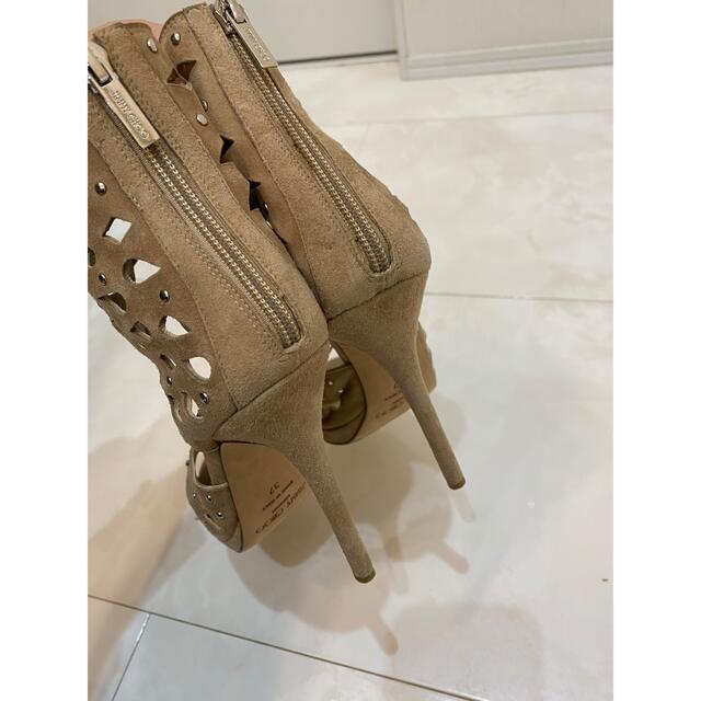 Jimmy choo スエード ヒールサンダル 37 - ハイヒール/パンプス
