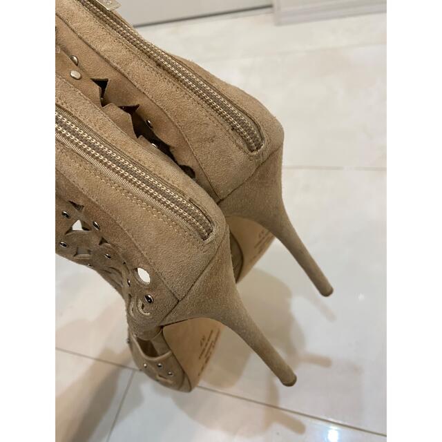 Jimmy choo スエード ヒールサンダル 37 - ハイヒール/パンプス