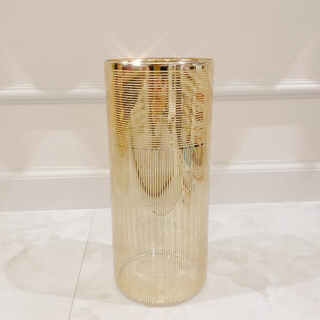 ザラホーム(ZARA HOME)のザラホーム　フラワーベース　ゴールド　クリアガラス(花瓶)