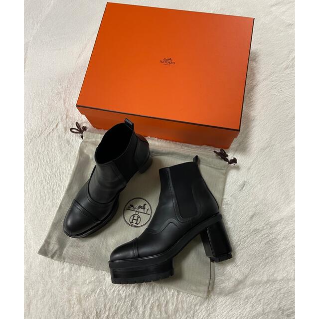 HERMES エルメス サイドゴア ブーツ 美品