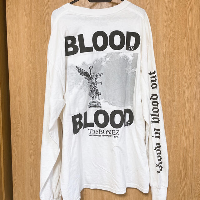 The BONEZ BLOOD IN BLOOD OUT ロンT ホワイト XL