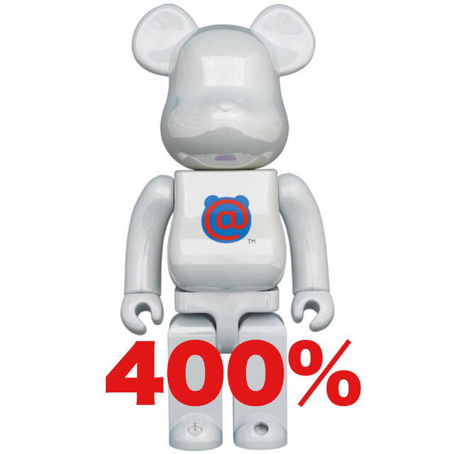 BE@RBRICK 1st MODEL WHITE CHROME 400％ |