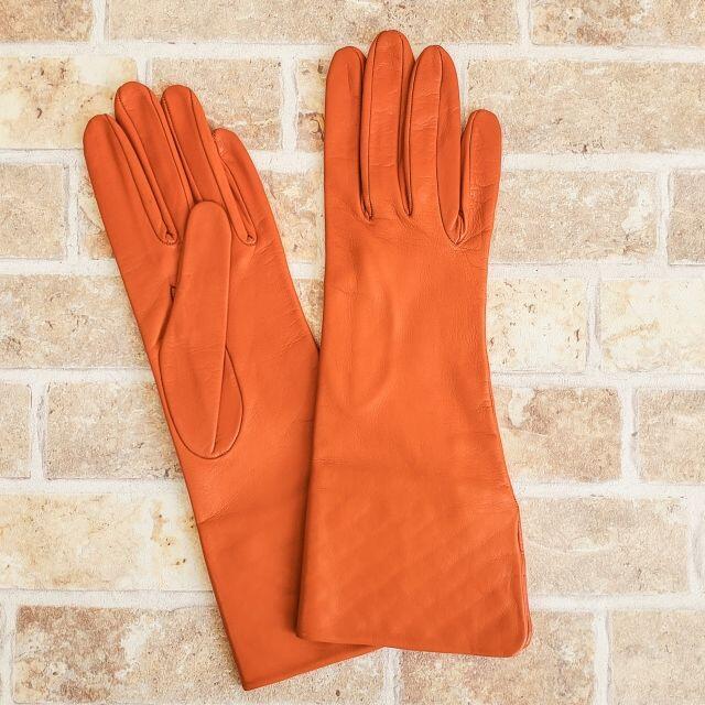 Pusateri by Gloves ☆ラムスキン グローブ 手袋 6.5 伊製 レディースのファッション小物(手袋)の商品写真