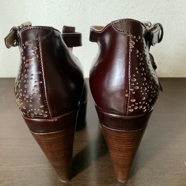 【美品】カルヴェン パンプス ダブルストラップ 38