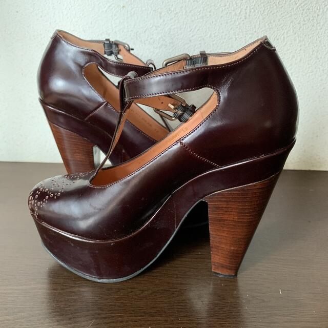 【美品】カルヴェン パンプス ダブルストラップ 38