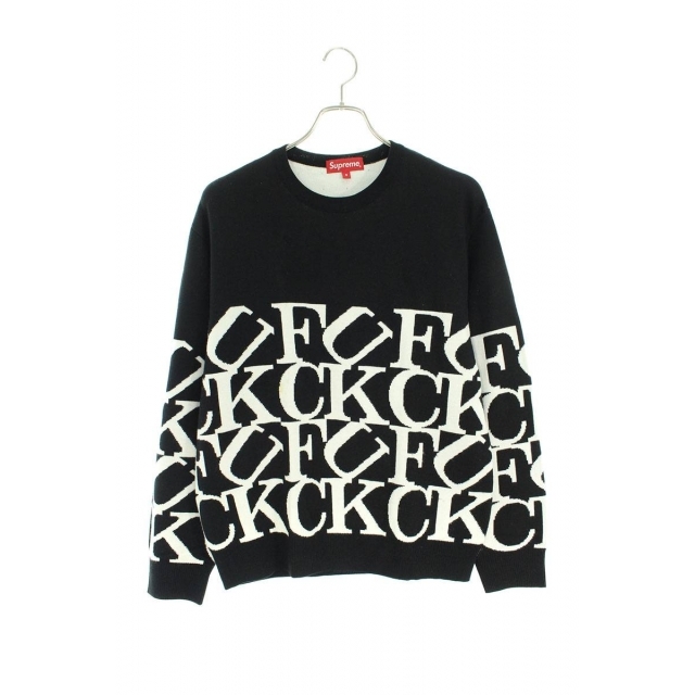 シュプリーム 22SS Fuck Sweater クルーネックニット メンズ S