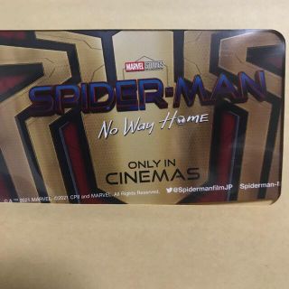 マーベル(MARVEL)のムビチケカード　スパイダーマン：ノー・ウェイ・ホーム　1枚(洋画)