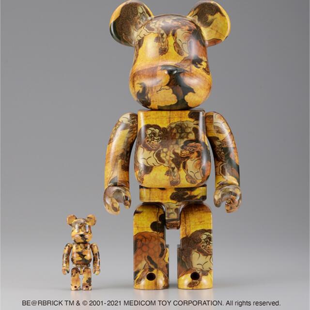 BE@RBRICK  狩野永徳　唐獅子図屏風 100% ＆ 400%