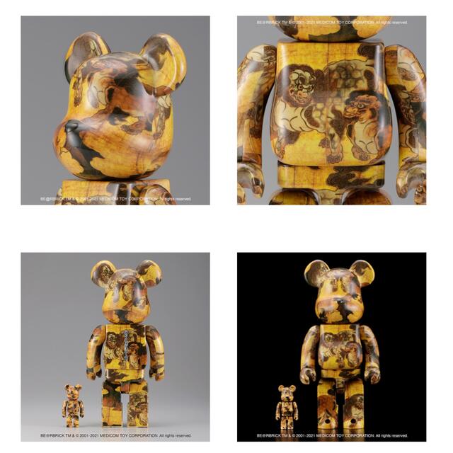 BE@RBRICK 狩野永徳「唐獅子図屏風」 100% ＆ 400%フィギュア