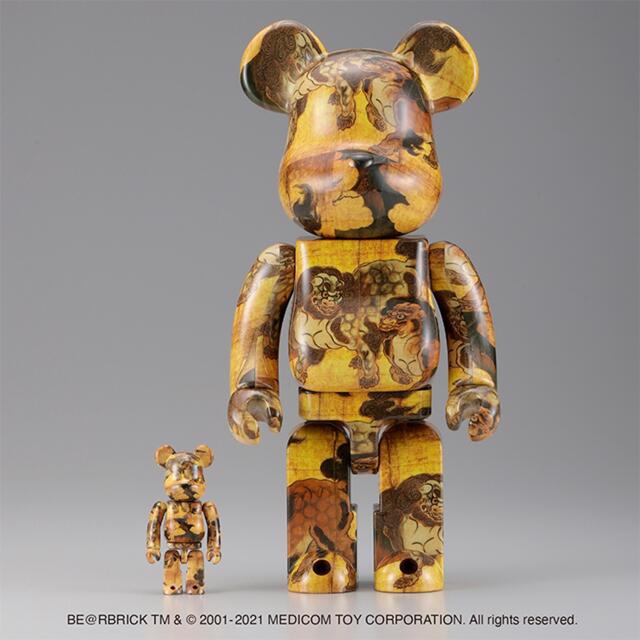 BE@RBRICK 狩野永徳「唐獅子図屏風」  100% & 400%おもちゃ/ぬいぐるみ