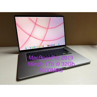 マック(Mac (Apple))のMacBookPro2019 16inch 1Tb i9 32Gb5500M8G(ノートPC)