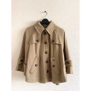 バーバリーブルーレーベル(BURBERRY BLUE LABEL)のY178 バーバリーブルーレーベル ポンチョ コート サイズ38(ポンチョ)