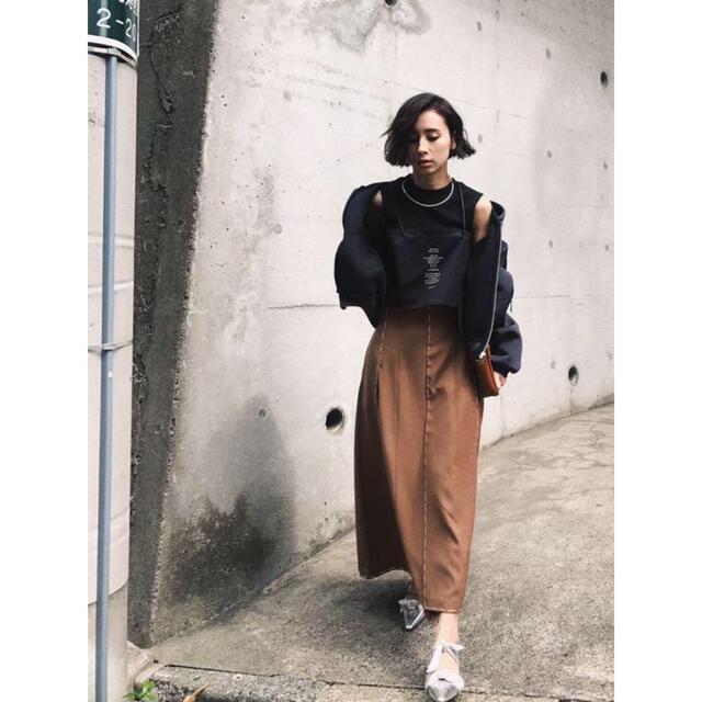 ameri vintage❤️ステッチパネルスカート