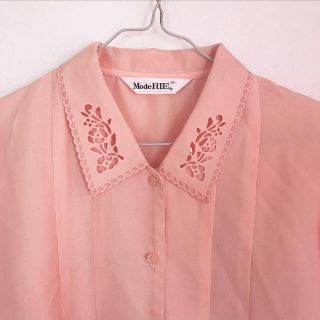 ロキエ(Lochie)のvintage ピンク ブラウス(シャツ/ブラウス(長袖/七分))