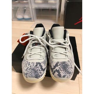 ナイキ(NIKE)のAIR JORDAN 11 LOW 27.5cm SNAKESKIN BONE (スニーカー)