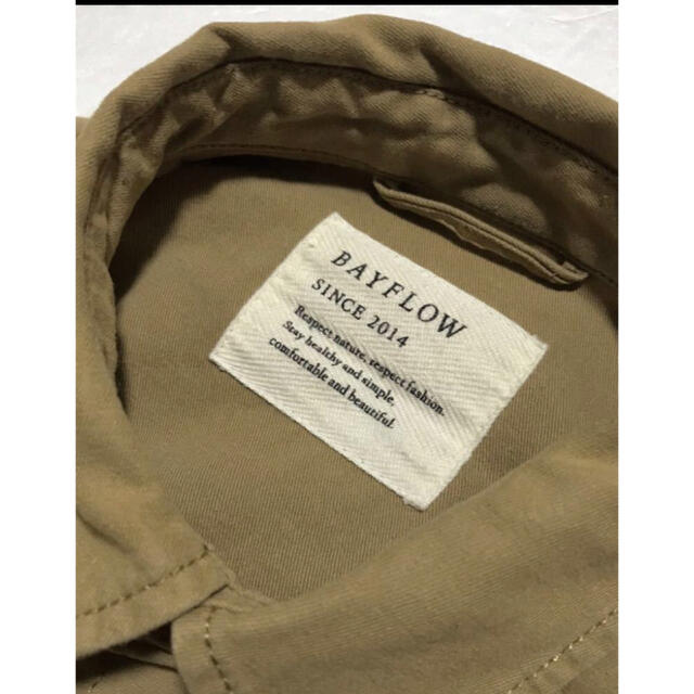 BAYFLOW(ベイフロー)のBAYFLOW ベイフロー シャツ ジャケット S インド製 ブルゾン メンズのトップス(シャツ)の商品写真