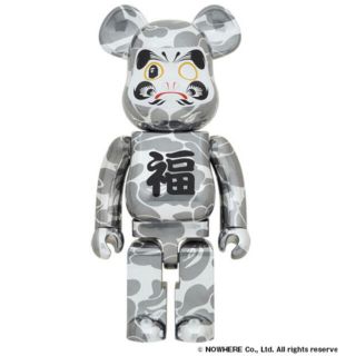 メディコムトイ(MEDICOM TOY)のBE@RBRICK BAPE 達磨 銀メッキ 1000% ベアブリック(フィギュア)