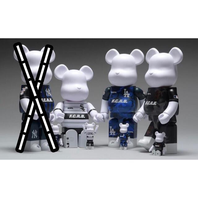 エンタメ/ホビーBE@RBRICK F.C.R.B. × MLB 100％ & 400％ 3種