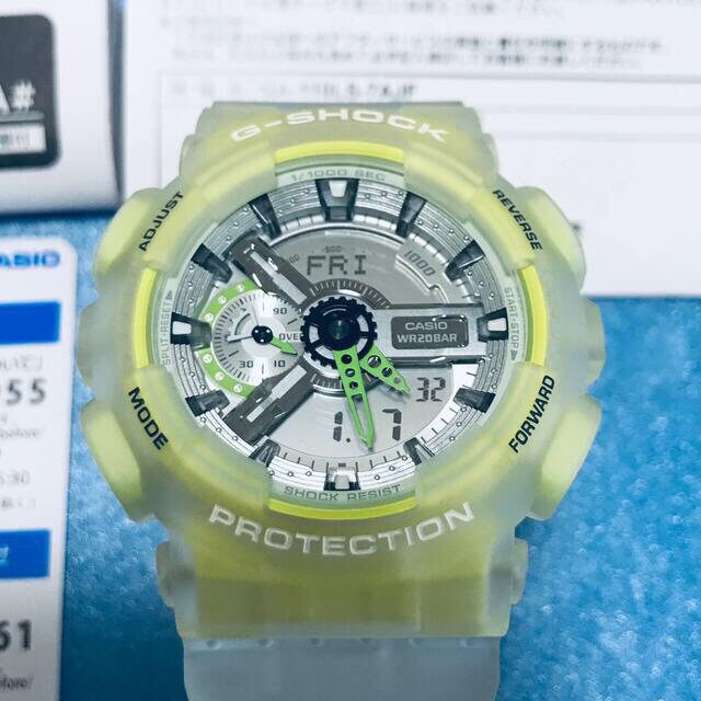 G-SHOCK(ジーショック)の✨新品・未使用 CASIO G-SHOCK GA-110LS 「缶ケース付き」 メンズの時計(腕時計(デジタル))の商品写真