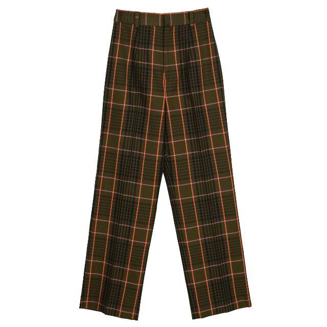 Ameri VINTAGE(アメリヴィンテージ)のゆうこぶた様専用着１回 CHEERFUL CHECK PANTS グリーンM レディースのパンツ(カジュアルパンツ)の商品写真