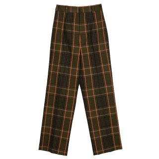 アメリヴィンテージ(Ameri VINTAGE)のゆうこぶた様専用着１回 CHEERFUL CHECK PANTS グリーンM(カジュアルパンツ)