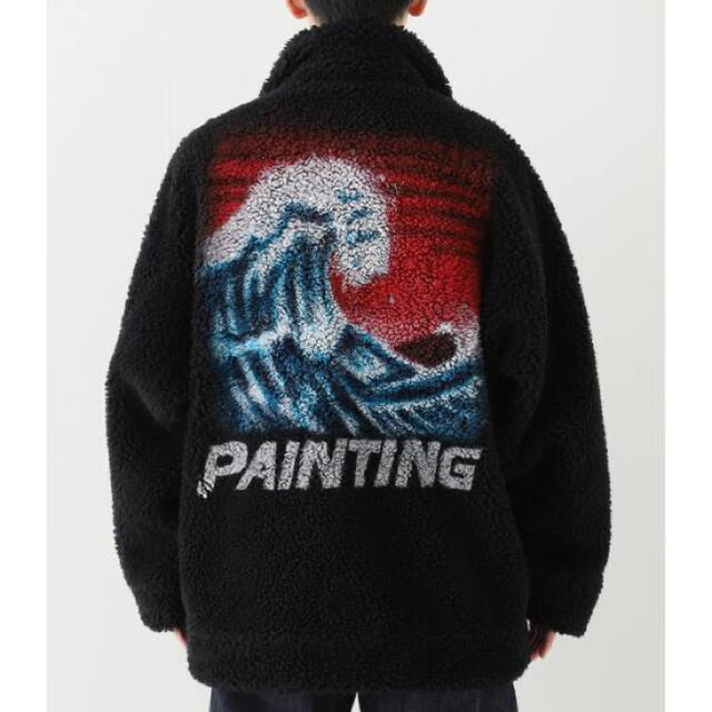 ダブレット HAND-PAINTED FUR JACKET ボアジャケット