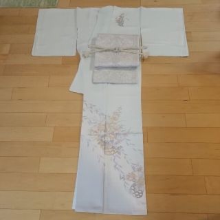 専用☆訪問着セットアイスブルーと瓢箪袋帯(着物)