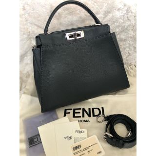 フェンディ(FENDI)の未使用　フェンディ　ピーカブー　セレリア　アスファルトグレー(ハンドバッグ)