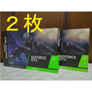 新品2枚 玄人志向 GALAKURO GeForce GTX 1660 Ti(PCパーツ)