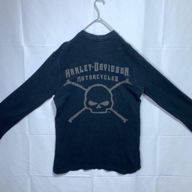 Harley Davidson(ハーレーダビッドソン)のHarley-Davidson ハーレーダビットソン サーマルTシャツ ワッフル メンズのトップス(Tシャツ/カットソー(七分/長袖))の商品写真