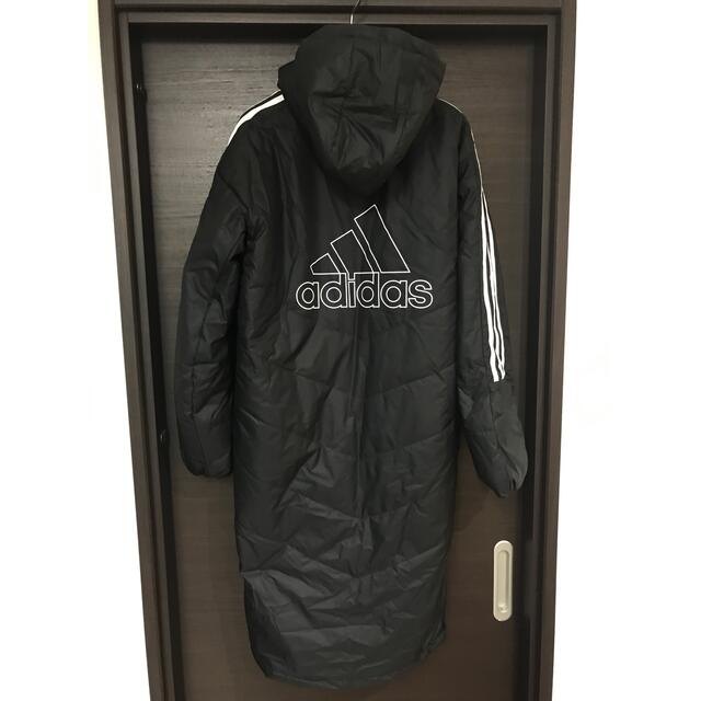 adidas(アディダス)のadidas ボーイズ ベンチコート160黒 新品　 スポーツ/アウトドアのサッカー/フットサル(ウェア)の商品写真