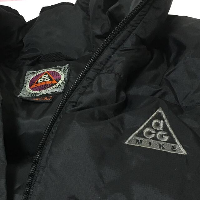 美品✨　NIKE ACG ブラック　ダウンジャケット　肉厚　90s 黒　XL相当