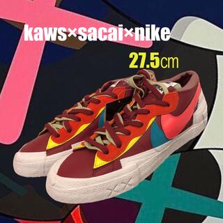 ナイキ(NIKE)のKAWS × sacai × Nike Blazer Low 27.5(スニーカー)