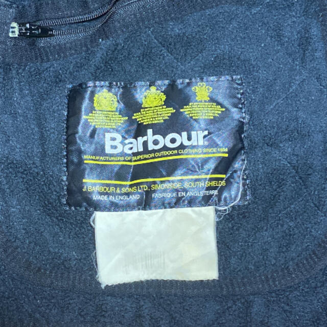 Barbour(バーブァー)の90s 古着 バブアー キルティングジャケット イングランド製 トラッドスタイル メンズのジャケット/アウター(モッズコート)の商品写真