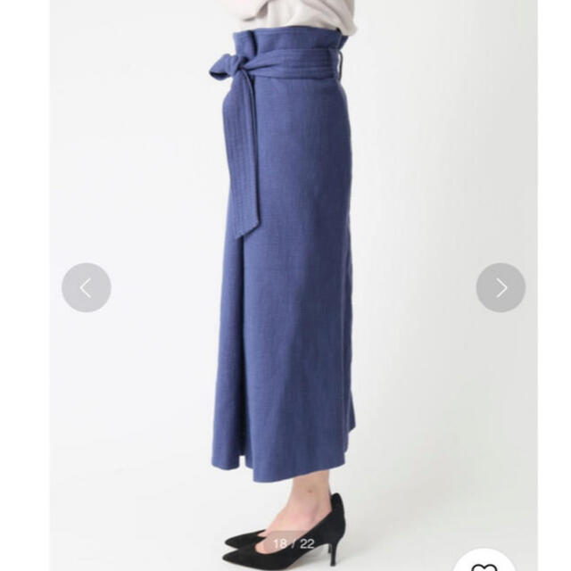 Noble(ノーブル)のNOBLE ♡ブッチャーオーバータック ロングタイトスカート レディースのスカート(ロングスカート)の商品写真